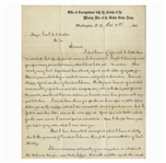Clara Barton Autograph Letter Signed Regarding Missing Black Soldiers -- ''...in relation to the Colored Troops...this search can be made nearly as successful as that for the white soldiers...''